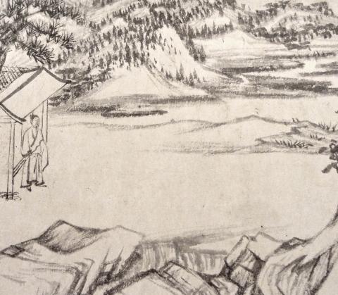 Detail of handscroll by QIao Zhongchang