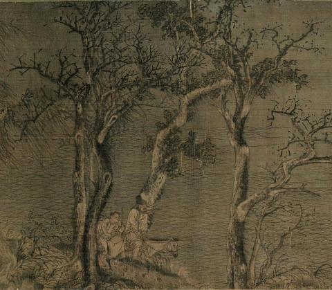 Detail of Zhao Gan, Early Snow on the River