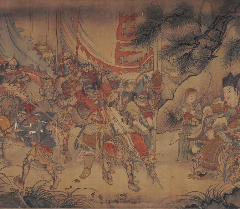 Erlang and His Soldiers Driving Out Animal Spirits
