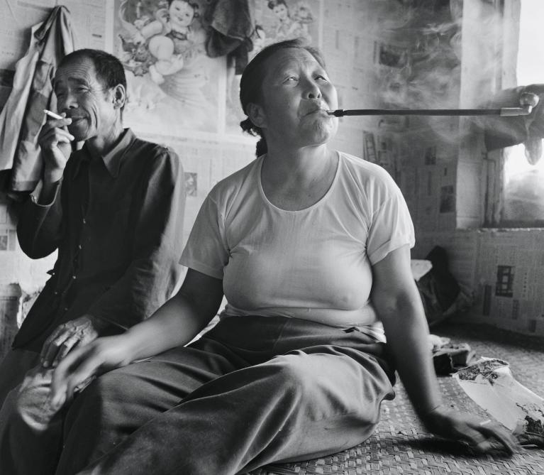 Manchu Woman Smoking Opium