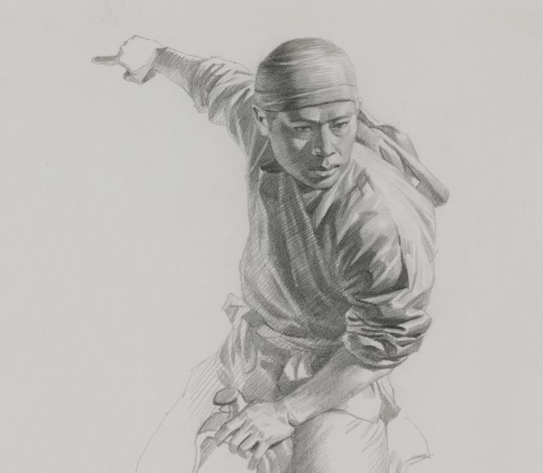 Rider No. 2, Study for "Drawing and Quartering"