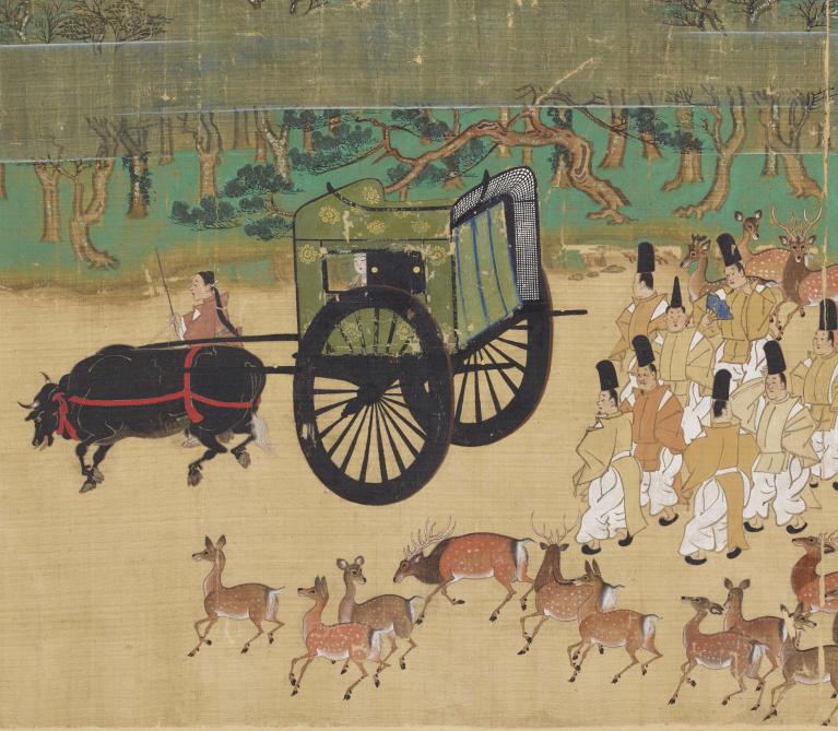 Detail from scroll 12 of the Miracles of the Kasuga Deity