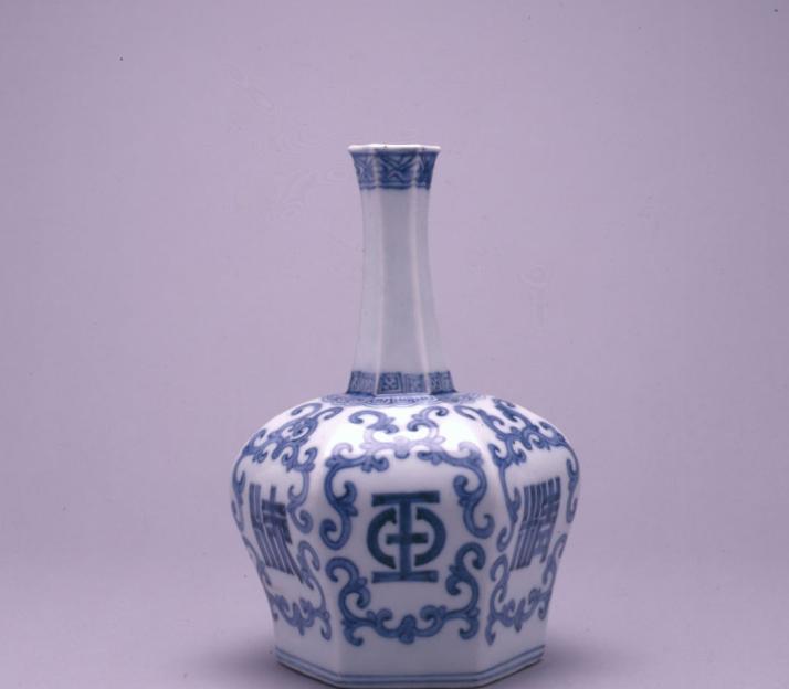 Joseon Hexagonal faceted bottle