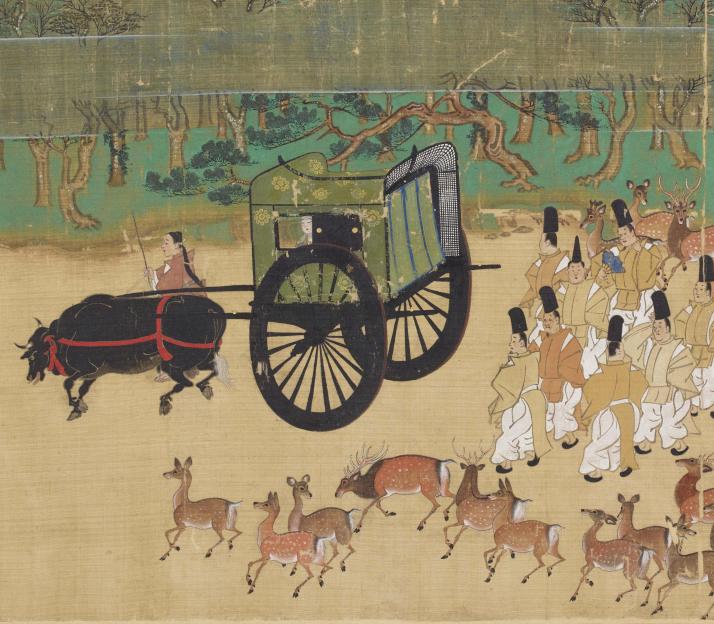 Detail from scroll 12 of the Miracles of the Kasuga Deity