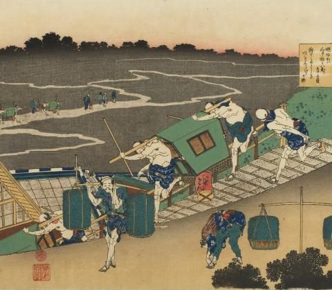 Hokusai - “The Poem of Fujiwara no Michinobu Ason”