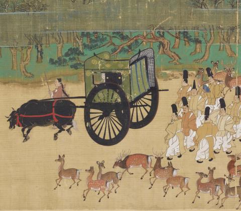 Detail from scroll 12 of the Miracles of the Kasuga Deity