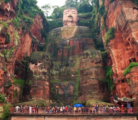 Leshan Giant Buddha in Sichuan province, China